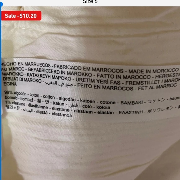 NWT. Massimo Dutti White White Mid -Waist Straight Fit Jeans. Size 2. - Picture 6 of 9